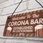 Novelty Corona Bar Sign Funny Quirky Hanging Sign For Home Bar