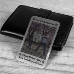 Fathers Day Gift For Dad Personalised Metal Card Best Dad Gift