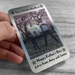 Fathers Day Gift For Dad Personalised Metal Card Best Dad Gift