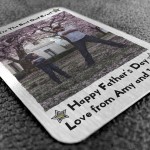 Fathers Day Gift For Dad Personalised Metal Card Best Dad Gift