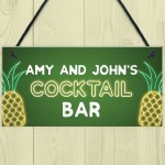 Personalised Cocktail Bar Neon Effect Bar Signs And Plaques Gift