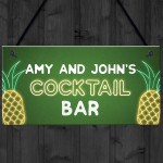 Personalised Cocktail Bar Neon Effect Bar Signs And Plaques Gift