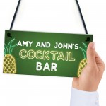 Personalised Cocktail Bar Neon Effect Bar Signs And Plaques Gift