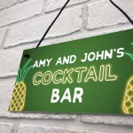 Personalised Cocktail Bar Neon Effect Bar Signs And Plaques Gift