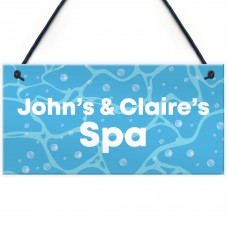 Personalised Spa Hot Tub Sign Accessories Garden Signs And Decor