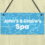Personalised Spa Hot Tub Sign Accessories Garden Signs And Decor