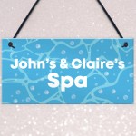 Personalised Spa Hot Tub Sign Accessories Garden Signs And Decor