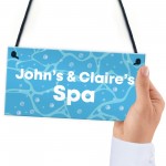 Personalised Spa Hot Tub Sign Accessories Garden Signs And Decor