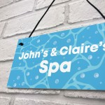 Personalised Spa Hot Tub Sign Accessories Garden Signs And Decor