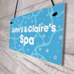 Personalised Spa Hot Tub Sign Accessories Garden Signs And Decor