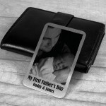 First Fathers Day Gift Novelty Dad Gift Personalised Metal Card