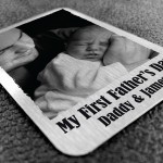 First Fathers Day Gift Novelty Dad Gift Personalised Metal Card