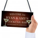 Novelty Cocktail Bar Sign Corona Lockdown Quaratine Bar Gifts 