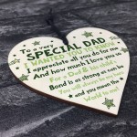 Novelty Gift For Dad Wooden Hanging Heart Gift For Fathers Day