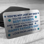 Thank You Fathers Day Gift For Dad Personalised Wallet Insert