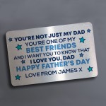 Thank You Fathers Day Gift For Dad Personalised Wallet Insert