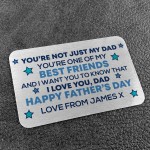 Thank You Fathers Day Gift For Dad Personalised Wallet Insert