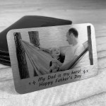 Fathers Day Gift From Son Daughter Personalised Metal Card