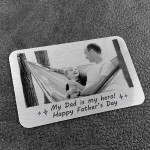 Fathers Day Gift From Son Daughter Personalised Metal Card