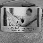 Fathers Day Gift From Son Daughter Personalised Metal Card