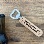 Fathers Day Gift PERSONALISED Bottle Opener Gift For Dad Novelty