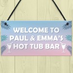 Personalised Hot Tub Accessories Novelty Hot Tub Decor Sign Gift