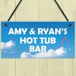 PERSONALISED Hot Tub Bar Signs And Plaques Novelty Garden Decor 