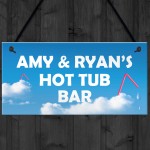 PERSONALISED Hot Tub Bar Signs And Plaques Novelty Garden Decor 