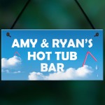 PERSONALISED Hot Tub Bar Signs And Plaques Novelty Garden Decor 