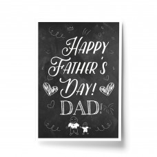 Happy Fathers Day Dad Print Gift From Daughter Son Keepsake