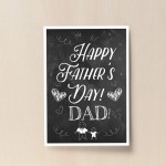 Happy Fathers Day Dad Print Gift From Daughter Son Keepsake