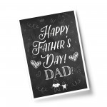Happy Fathers Day Dad Print Gift From Daughter Son Keepsake
