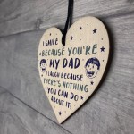 Funny Dad Gifts For Fathers Day Birthday Wood Heart Novelty Gift