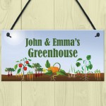 PERSONALISED Novelty Greenhouse Sign Garden Signs And Plaques