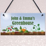 PERSONALISED Novelty Greenhouse Sign Garden Signs And Plaques