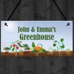 PERSONALISED Novelty Greenhouse Sign Garden Signs And Plaques