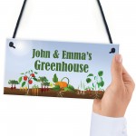 PERSONALISED Novelty Greenhouse Sign Garden Signs And Plaques