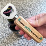 Personalised Birthday Bottle Opener Gift 30th 40th 50th Birthday