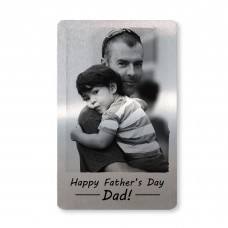 Fathers Day Gift For Dad Personalised Metal Wallet Card Insert
