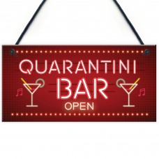 Novelty Home Bar Signs QUARANTINE Gifts For Man Cave Bar Signs