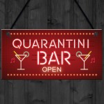 Novelty Home Bar Signs QUARANTINE Gifts For Man Cave Bar Signs