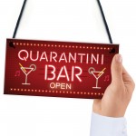 Novelty Home Bar Signs QUARANTINE Gifts For Man Cave Bar Signs