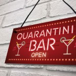 Novelty Home Bar Signs QUARANTINE Gifts For Man Cave Bar Signs