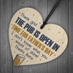 Funny Fathers Day Gift Lockdown Boris Gift Wood Heart