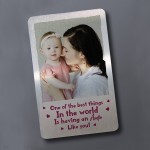 Personalised Auntie Gift Metal Photo Card Birthday Gift For Aunt
