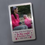 Personalised Metal Photo Card Gift For Niece Birthday Gift