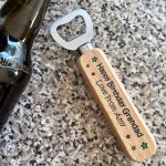 Personalised Birthday Gift For Grandad Bottle Opener Gift