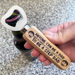 Novelty Step Dad Gift For Fathers Day Birthday Bottle Opener