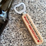 Anniversary Gift For Husband Wooden Bottle Opener Novelty Gift