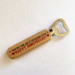 Anniversary Gift For Husband Wooden Bottle Opener Novelty Gift